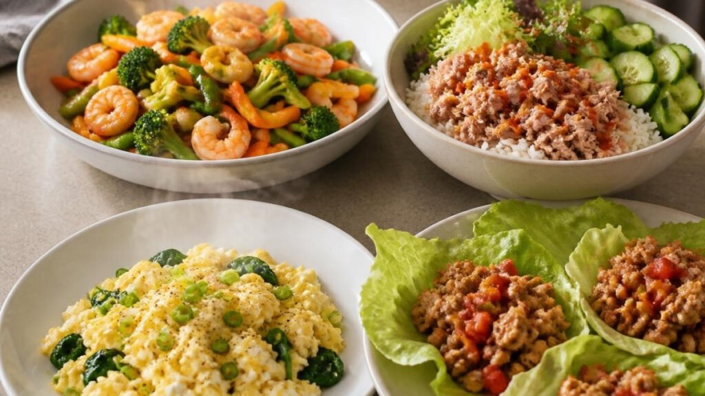Quick 15-minute low calorie meals for busy weeknights