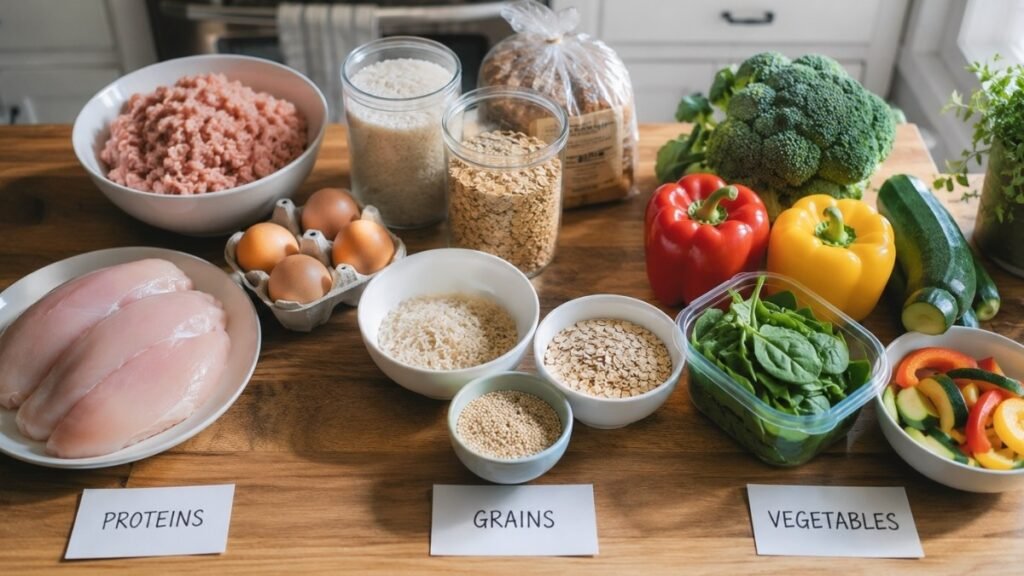 Meal prep lunch containers for weight loss ready to grab and go for busy weekdays